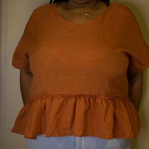 Shein Peplum Boho Top